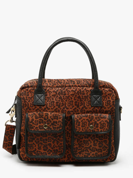 Leather Dandy Leopard Satchel Paul marius Brown leopard DANDYLEO