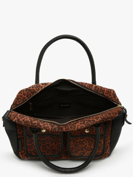 Leather Dandy Leopard Satchel Paul marius Brown leopard DANDYLEO other view 2