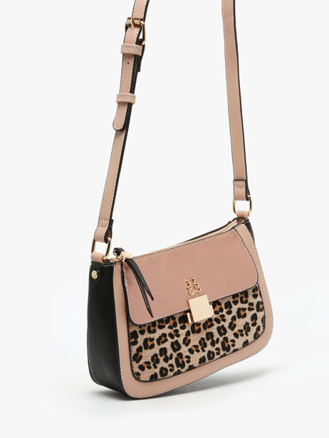 Sac Bandoulière Leopard Lulu castagnette Beige leopard TWIGGY vue secondaire 2