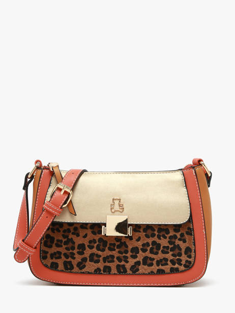 Sac Bandoulière Leopard Lulu castagnette Multicolore leopard TWIGGY