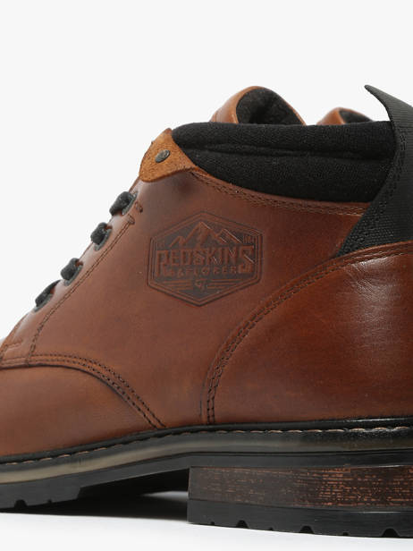 Boots Equilibre In Leather Redskins Brown men EQUILIBR other view 2