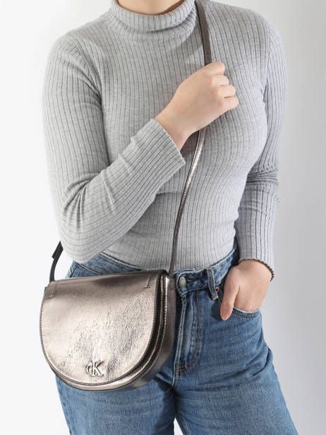 Shoulder Bag Minimal Mono Calvin klein jeans Silver minimal mono K612730 other view 1