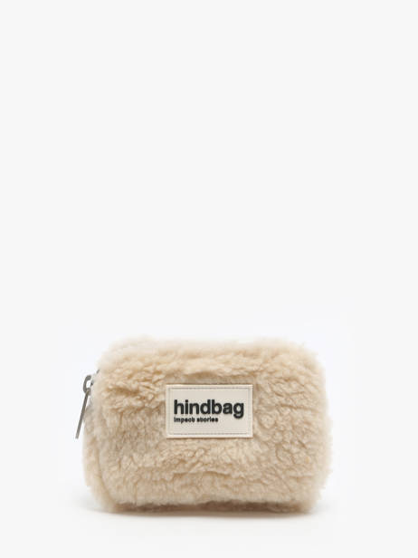 Coin Purse Hindbag Beige fourrure F