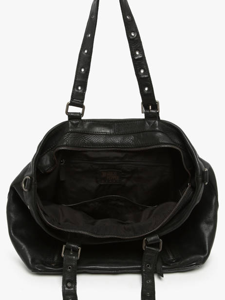 Sac BandouliÃ¨re Barcelone Cuir Basilic pepper Noir barcelone BBAC01 vue secondaire 3