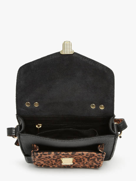 Sac Bandoulière Leopard Cuir Paul marius Marron leopard GEORXLEO vue secondaire 3