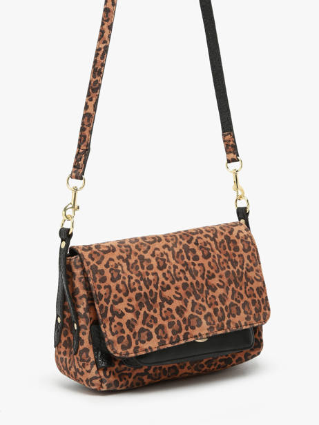 Shoulder Bag Leopard Leather Paul marius Brown leopard DIANSLEO other view 2