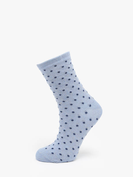 Chaussettes Pieces Bleu socks women 17094859