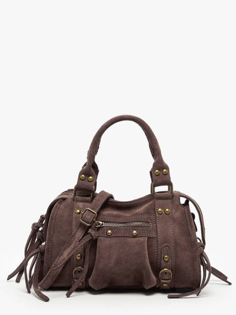 Sac Bandoulière Velvet Cuir Milano Marron velvet VE24093