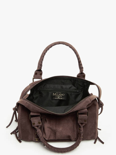 Sac Porté épaule Velvet Cuir Milano Marron velvet VE24094 vue secondaire 2