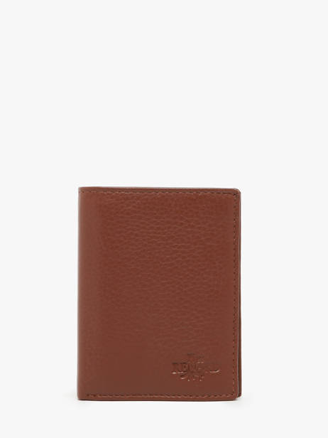 Portefeuille Cuir Yves renard Marron foulonne 23510