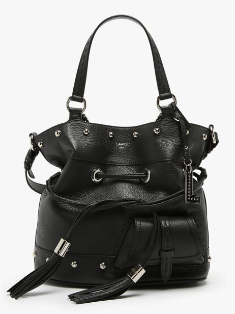 Sac Porté Main Premier Flirt Cuir Lancel Noir premier flirt A13381