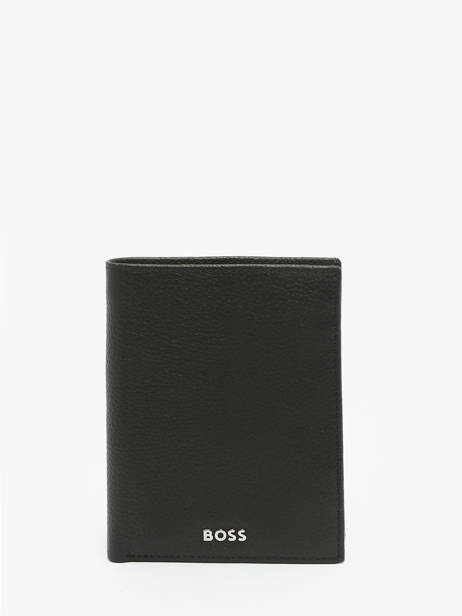 Portefeuille Cuir Hugo boss Noir grained HLO416A