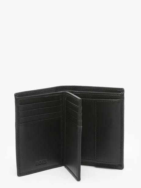 Portefeuille Porte-monnaie Cuir Hugo boss Noir grained HLG416A vue secondaire 1