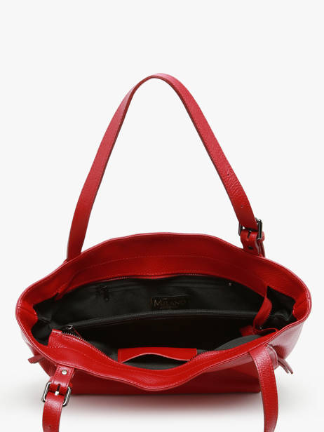 Sac Porté épaule Caviar Cuir Milano Rouge caviar CA24065 vue secondaire 3