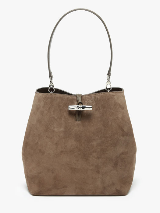 Longchamp Le roseau velvet Hobo bag Brown