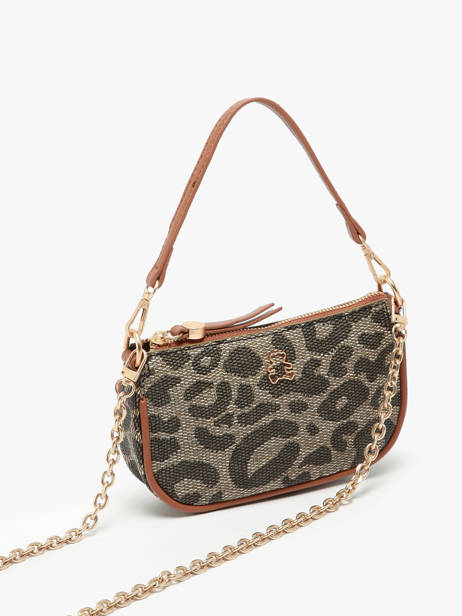 Sac Bandoulière Leopard Lulu castagnette Marron leopard TENDRON vue secondaire 2