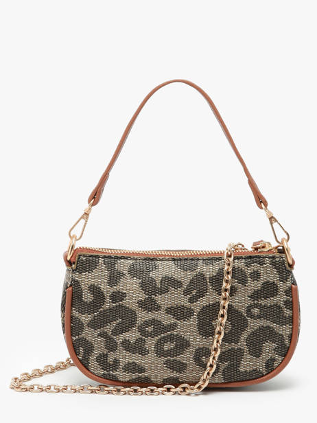 Sac Bandoulière Leopard Lulu castagnette Marron leopard TENDRON vue secondaire 4