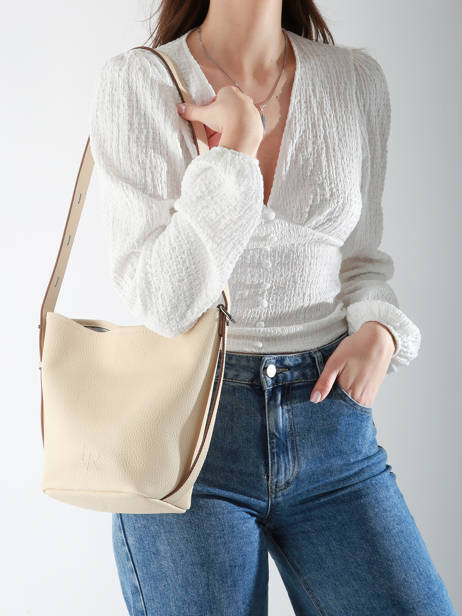 Sac Porté épaule Sac à Dos S Cavalier Cuir Etrier Beige cavalier ECLR126S vue secondaire 1