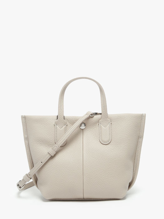 Longchamp Essential cuir Sacs porté main Beige