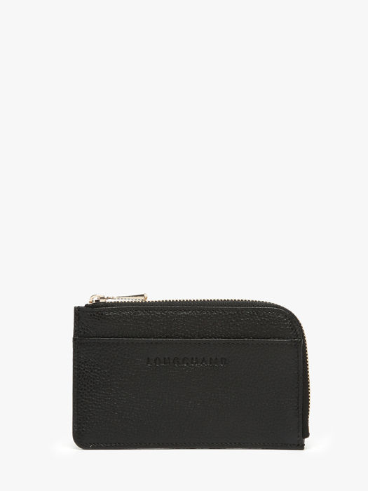 Longchamp Le foulonné Bill case / card case Black