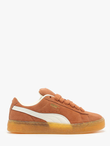 Sneakers In Leather Puma Brown women 39520549