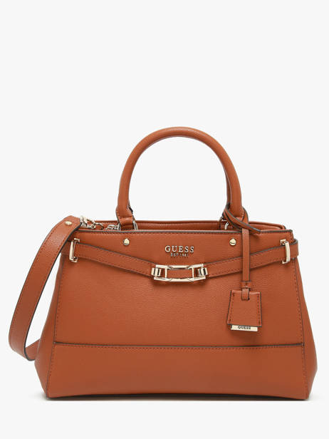 Sac PortÃ© Main Sylvie Guess Marron sylvie BG952706