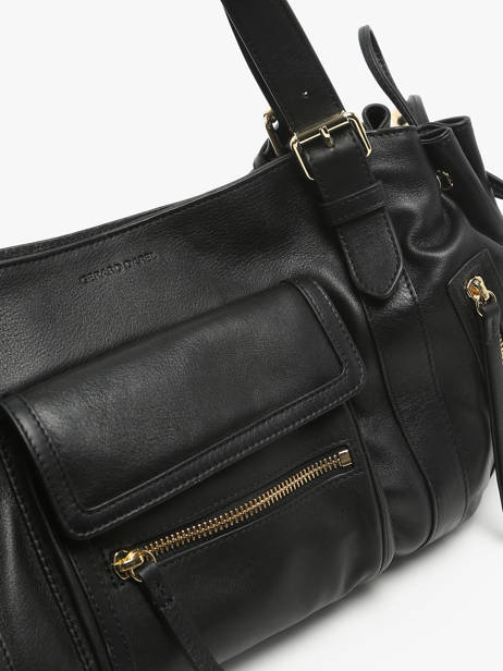 Sac PortÃ© Ã©paule Icone Cuir Gerard darel Noir icone DBS30410 vue secondaire 5