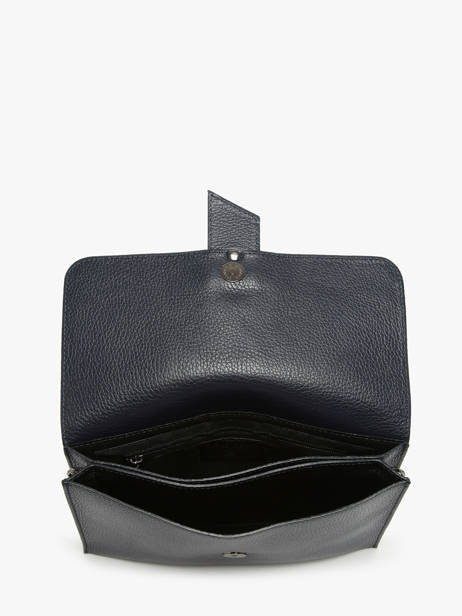 Sac BandouliÃ¨re Caviar Cuir Milano Bleu caviar CA240610 vue secondaire 3