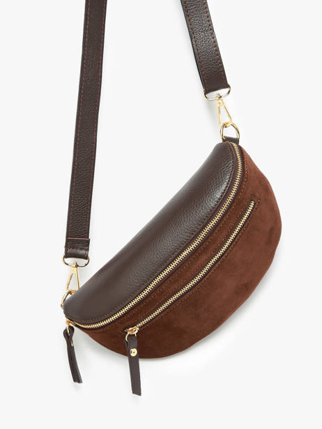 Belt Bag Milano Brown velvet caviar VC24111 other view 2