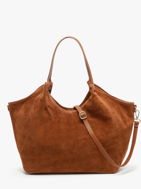 Sac PortÃ© Ã©paule Velvet Caviar Cuir Milano Marron velvet caviar VC241110 vue secondaire 4
