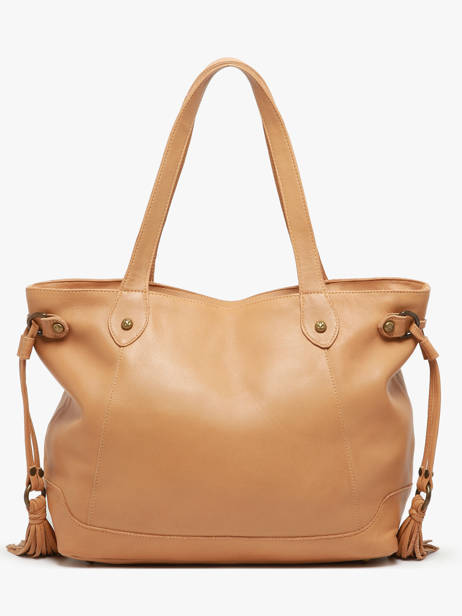 Sac PortÃ© Ã©paule Cow Cuir Basilic pepper Marron cow 155N vue secondaire 4