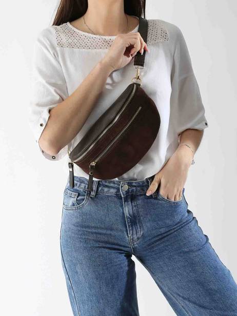 Belt Bag Milano Brown velvet caviar VC24111 other view 1