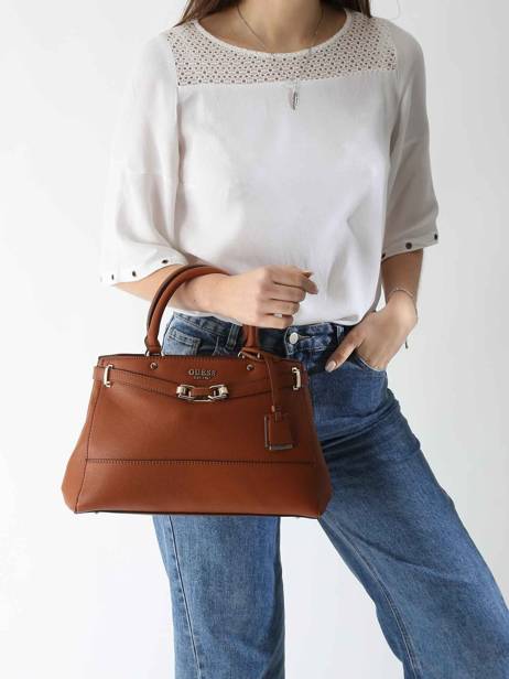 Sac PortÃ© Main Sylvie Guess Marron sylvie BG952706 vue secondaire 1
