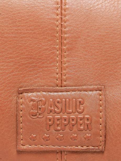 Sac à Main Glam Eyelet Cuir Basilic pepper Marron glam eyelet BGLE22 vue secondaire 5