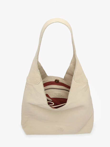 Sac Porté épaule Cow Cuir Basilic pepper Beige cow BCOW2M vue secondaire 3