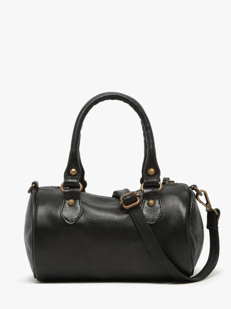 Sac BandouliÃ¨re Strappy Cuir Basilic pepper Noir strappy BSTR01 vue secondaire 5