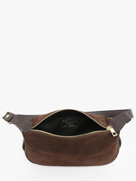 Ccrossbody Shoulder Bag Velvet Caviar Leather Milano Brown velvet caviar VC24113 other view 3