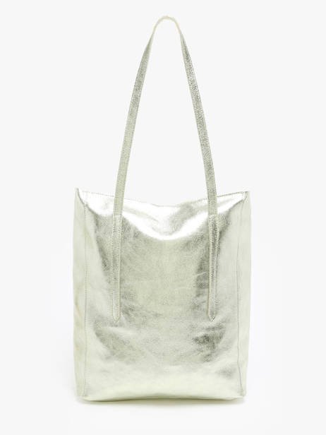 Sac Porté épaule A4 Nine Cuir Milano Argent nine NI24111
