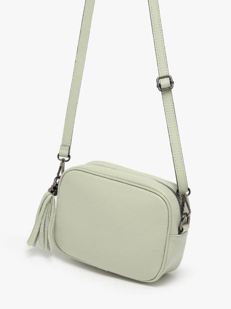 Sac BandouliÃ¨re Caviar Cuir Milano Vert caviar CA2006N vue secondaire 2