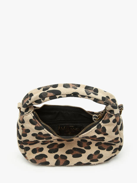 Sac BandouliÃ¨re Velvet Leopardo Cuir Milano Multicolore velvet leopardo VL24113 vue secondaire 3