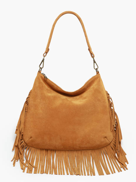 Sac BandouliÃ¨re Velvet Cuir Milano Marron velvet VE241117 vue secondaire 3