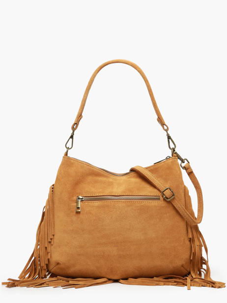 Sac BandouliÃ¨re Velvet Cuir Milano Marron velvet VE241117 vue secondaire 5