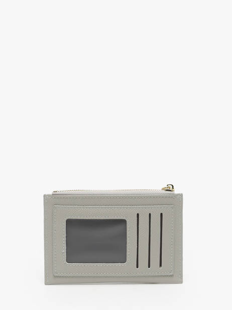 Coin Purse With Card Holder David jones Gray saffiano DJ0089 other view 2