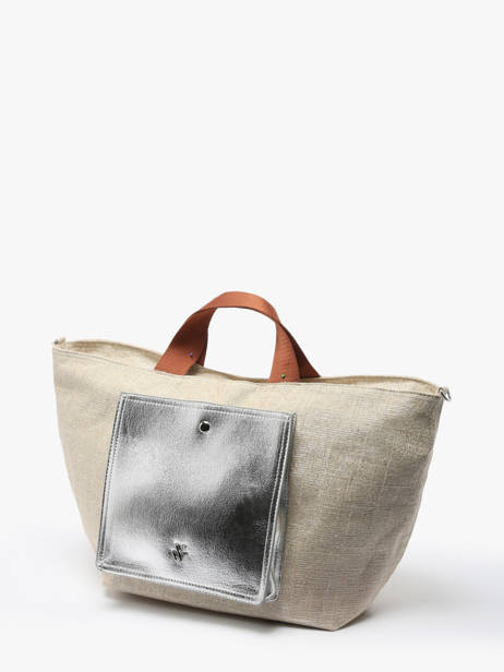 Sac PortÃ© Main Estival Polyester Vanessa wu Argent estival MA0099 vue secondaire 2