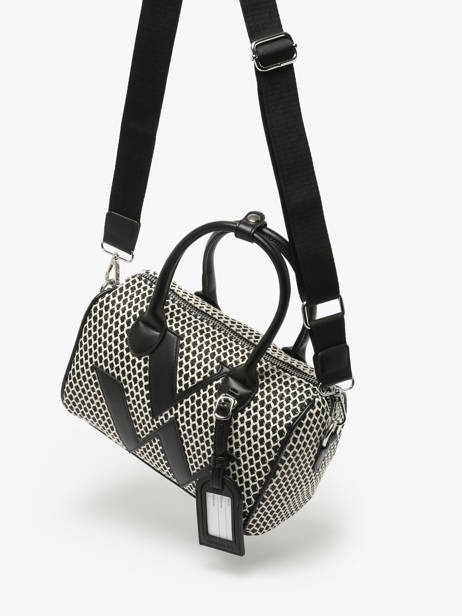 Sac PortÃ© Main Resille Vanessa wu Noir resille MA0123 vue secondaire 2