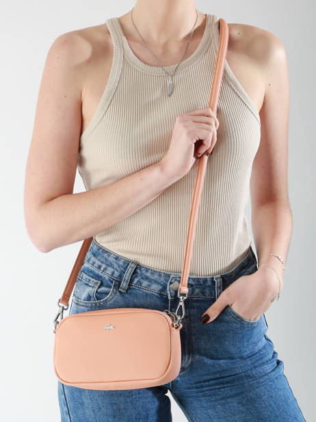 Sac BandouliÃ¨re Daily City Lacoste Orange daily city NF4755DZ vue secondaire 1