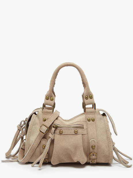 Sac BandouliÃ¨re Velvet Cuir Milano Beige velvet VE24093