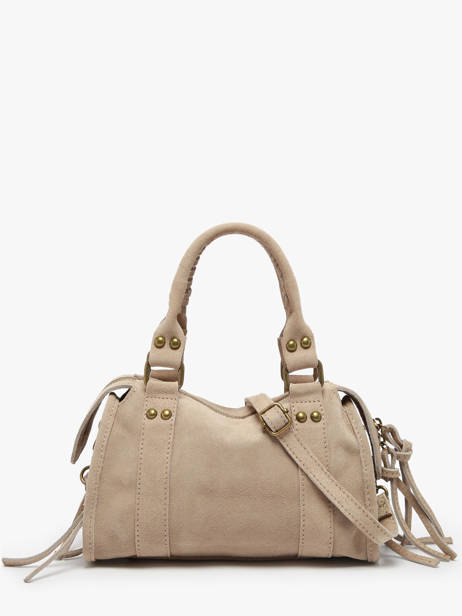 Sac BandouliÃ¨re Velvet Cuir Milano Beige velvet VE24093 vue secondaire 4