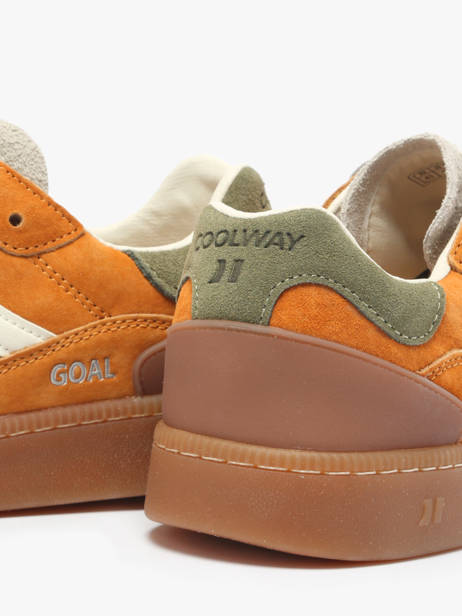 Sneakers Goal En Cuir Coolway Jaune men 8603602 vue secondaire 3