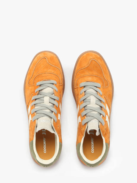 Sneakers Goal En Cuir Coolway Jaune men 8603602 vue secondaire 4